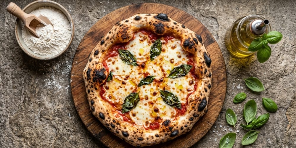 Bûches de chêne et pellets de bois pour four à pizza